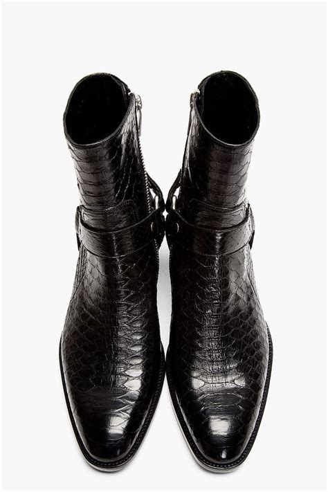 men's ysl boots|saint laurent male boots snakeskin.